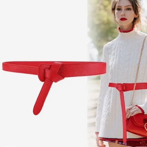 Faux Leather knot fashion women belt - Picture 2 of 2